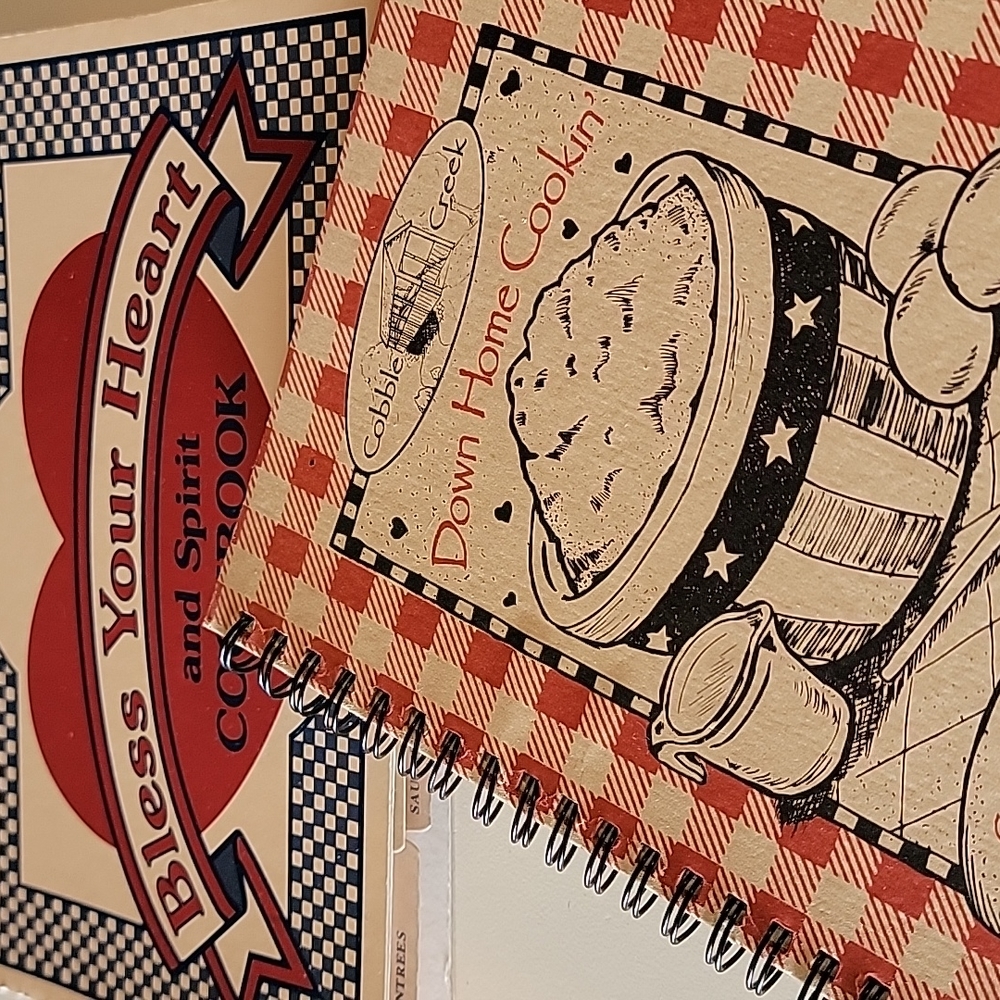 2 Country Cookbooks Spiral Bound - Picture 2 of 10